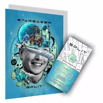 Бестабачная никотиновая смесь для кальяна SPLIT "Фруктовый смузи с лаймом", 50 г