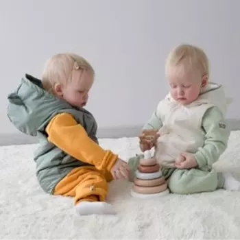 Безрукавка детская утеплённая KinDerLitto «Орсетто», рост 68-74 см, цвет полынь