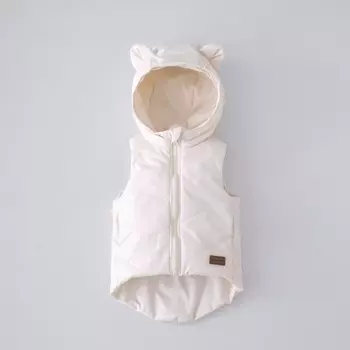 Безрукавка детская утеплённая KinDerLitto «Орсетто», рост 74-80 см, цвет молоко