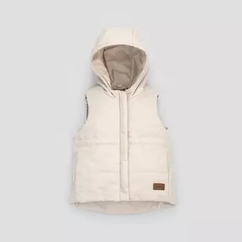 Безрукавка детская утеплённая KinDerLitto «Кантри», рост 98-104 см, цвет слоновая кость