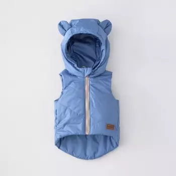 Безрукавка детская утеплённая KinDerLitto «Орсетто», рост 80-86 см, цвет голубой