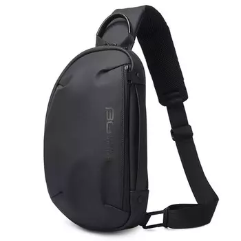 BG7306 Рюкзак-слинг Bange, отдел на молнии, цвет черный, 19х6х34см