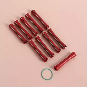 Бигуди-коклюшки, d = 1,1 см, 10 шт, цвет красный