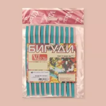 Бигуди с фиксатором, d = 1 см, 17 см, 10 шт, цвет МИКС