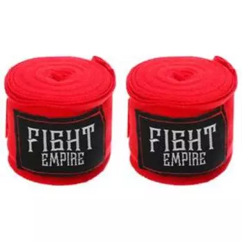 Бинт боксёрский эластичный FIGHT EMPIRE 3 м, цвет красный