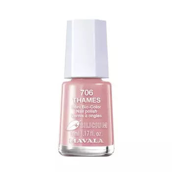 Био-лак для ногтей Mavala, с кремнием, тон 706 Thames, 5 мл