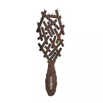 Био-расчёска для волос Solomeya Bio Nest Brush Coconut Husk, из кокосового волокна