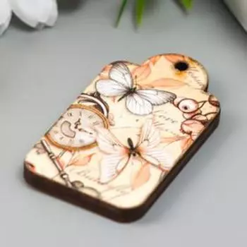 Бирка "Бабочки" 3х5 см