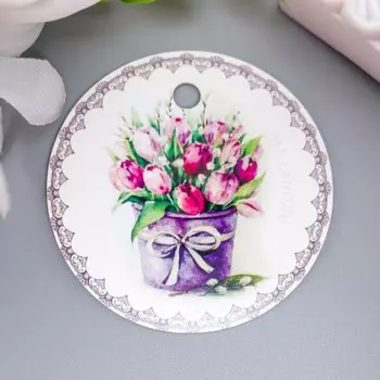 Бирка "Букет" 5х5 см