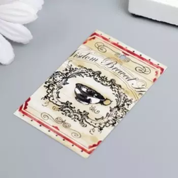 Бирка "Чашка чая" 4х6 см