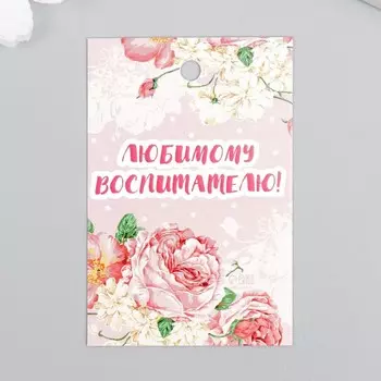 Бирка "Цветы" 4х6 см