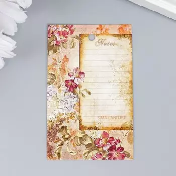 Бирка "Цветы" 5х8 см