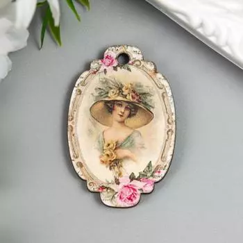 Бирка "Дама" 3х4,5 см