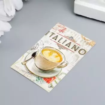 Бирка "Итальянский кофе" 4х6 см