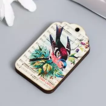 Бирка "Птица" 2,5х4 см