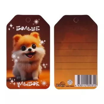 Бирка-шильдик «Больше улыбок!», 58.5 см