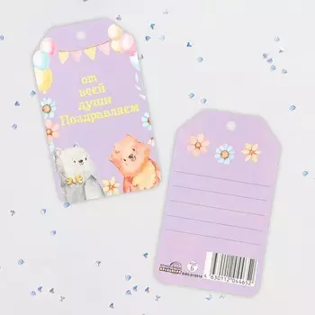 Бирка-шильдик «Поздравляю», 85.5 см