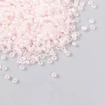 Бисер "Астра" 11/0, 20 гр (2221 св. розовый/прозрачный с цветным центром, глянцевый)