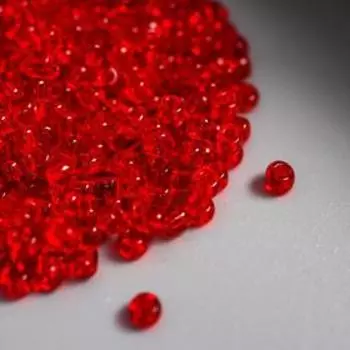 Бисер "Астра" 11/0, 20 гр (5B бордовый/прозрачный)