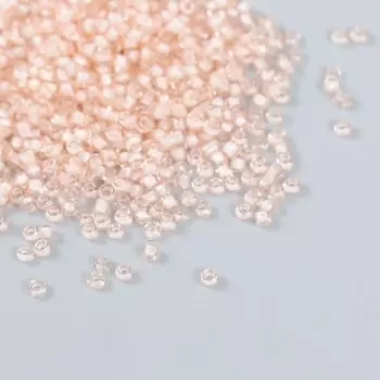 Бисер "Астра" 11/0, 20 гр (9А-3 бежевый/прозрачный с цветным центром)