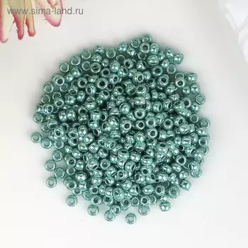Бисер Чехия "GAMMA" круглый "6" 10/0 5гр (F654 т.зелёный/металлик)