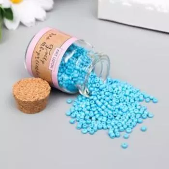 Бисер круглый 12/0 в бутылочке «Джинсовый», 20 г