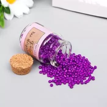 Бисер круглый 12/0 в бутылочке «Пурпурно-фиолетовый», 20 г