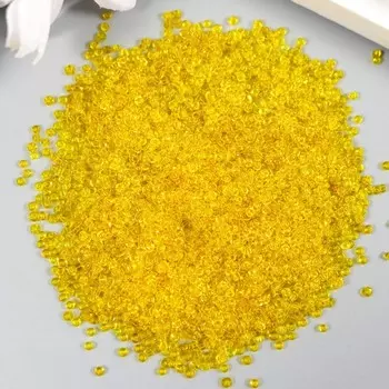 Бисер круглый 12/0 «Жёлтый прозрачный», 20 г