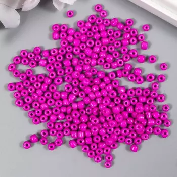 Бисер круглый 6/0 «Фиолет неон», 20 г