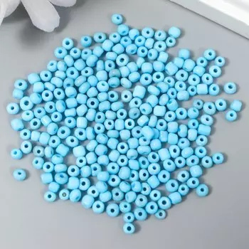 Бисер круглый 6/0 «Голубой», 20 г