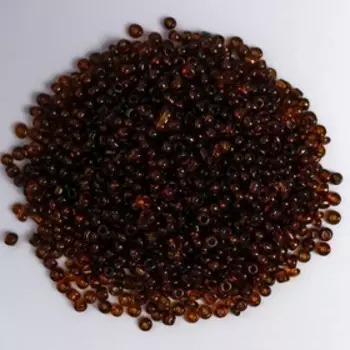 Бисер круглый прозрачный "Hobby time" , 2 мм, 60 гр. коричневый, №11