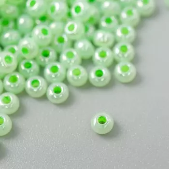 Бисер "Preciosa" алебастр, 10/0, 20 гр, салатовый