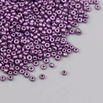 Бисер стекло 12/0 "Баклажан" металлик 450 гр