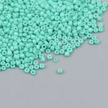 Бисер стекло 12/0 "Бирюзовый" зефирный 450 гр