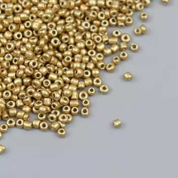 Бисер стекло 12/0 "Бронза" металлик 450 гр