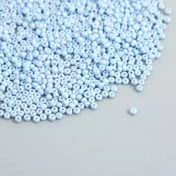 Бисер стекло 12/0 «Детский голубой», ровный №674, 450 г