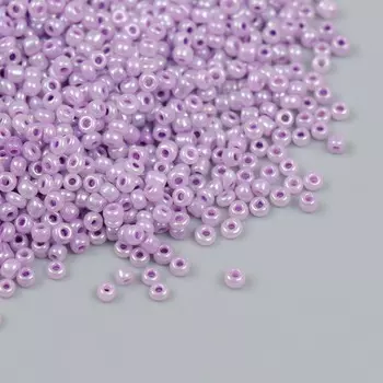 Бисер стекло 12/0 "Глициния" перламутр 450 гр