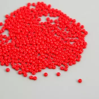 Бисер стекло 12/0 "Красный" ровный №676 450 гр