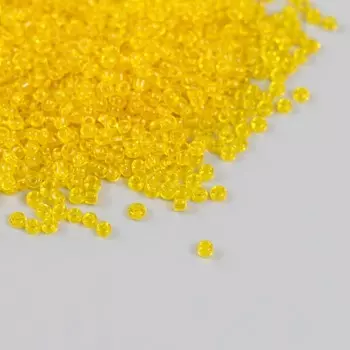 Бисер стекло 12/0 "Лимон" прозрачный 450 гр