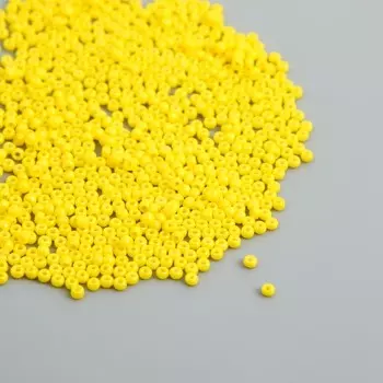 Бисер стекло 12/0 "Лимонный" ровный №663 450 гр