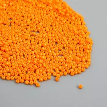 Бисер стекло 12/0 "Мандариновый" ровный №665 450 гр