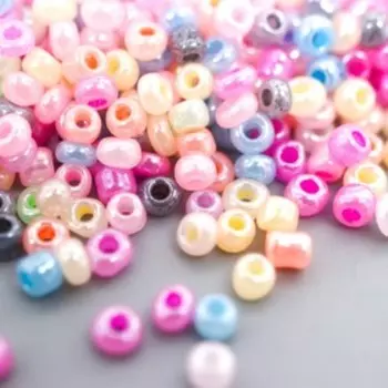 Бисер стекло 12/0 «Перламутр. Меланж. Зефирные цвета», 30 г