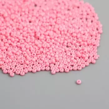 Бисер стекло 12/0 "Розовый кукольный" ровный №710 450 гр