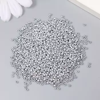 Бисер стекло 12/0 "Серебряный" 15 гр