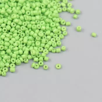 Бисер стекло 12/0 "Зелёная мята" яркий 450 гр