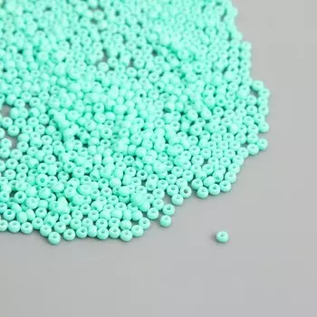 Бисер стекло 12/0 «Зелёная вода», ровный №668, 450 г