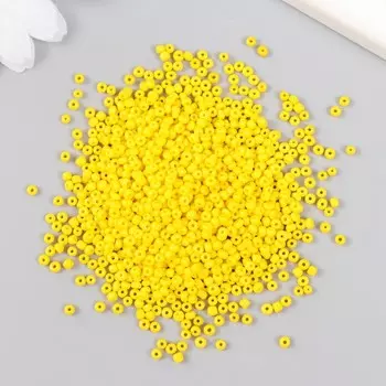 Бисер стекло 12/0 "Жёлтый" яркий 450 гр