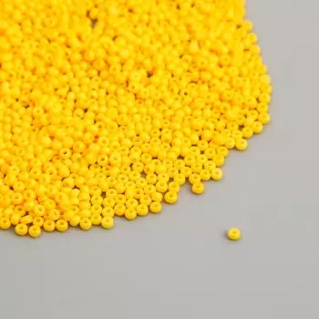 Бисер стекло 12/0 «Жёлтый», ровный №664, 450 г