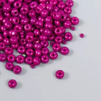 Бисер стекло 6/0 «Баклажановый», 15 г