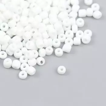 Бисер стекло 6/0 "Белоснежный" 450 гр